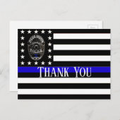 EIN BESONDERER DANK, DASS SIE POLICE POSTCARD UNTE POSTKARTE (Vorne/Hinten)