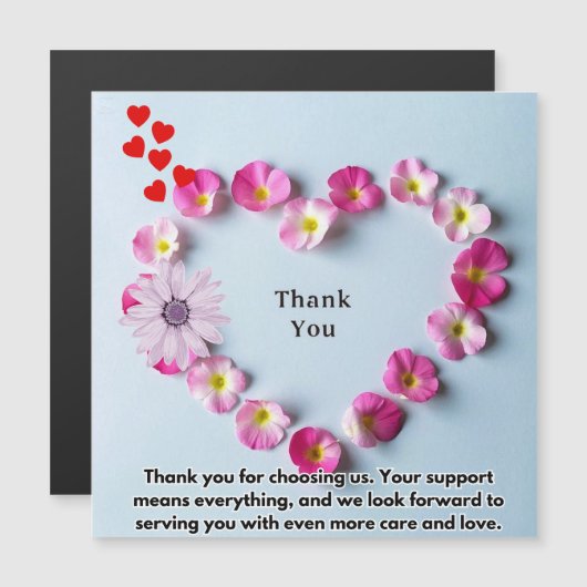 Ein besonderer Dank Magnetkarte (Vorne/Hinten)