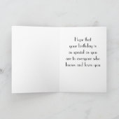 EIN *BESONDERER GEBURTSTAG* FÜR EINE *BESONDERE PE KARTE (Innenseite)