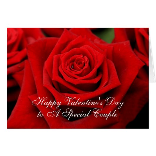 Ein besonderer Glückwunsch zum Valentinstag Rose (Vorderseite (Horizontal))