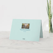 Ein besonderer Moment — Geburtskarte von Mädchen u Karte (Rückseite)