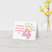 EIN "BESONDERES" KLEINES MÄDCHEN WIRD GEBURTSTAG * KARTE (Gelbe Blume)