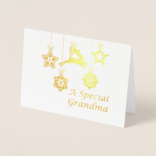 Ein besonderes Oma Weihnachten Folienkarte (Vorderseite)