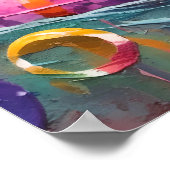 Ein besseres Paar auf Urlaub in einem Floßring Poster (Ecke)