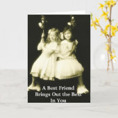 Ein bester Freund bringt das Beste in dir Karte (Gelbe Blume)