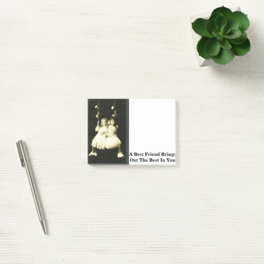 Ein bester Freund bringt das Beste in Ihnen heraus Post-it Klebezettel (Büro)
