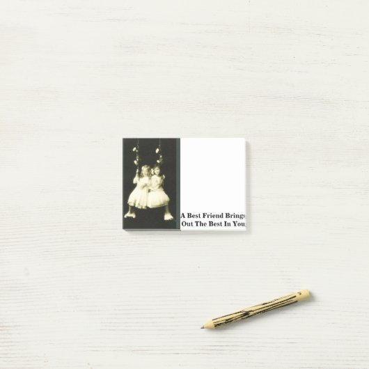 Ein bester Freund bringt das Beste in Ihnen heraus Post-it Klebezettel (Auf Schreibtisch)