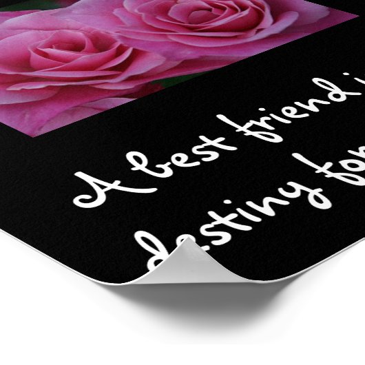 Ein bester Freund Poster (Ecke)