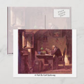Ein Besuch beim Carl Spitzweg Postkarte (Vorne/Hinten)
