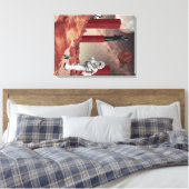 Ein Besuch in den Mars Leinwanddruck (Insitu (Schlafzimmer))