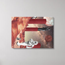 Ein Besuch in den Mars Leinwanddruck