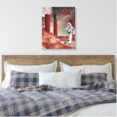 Ein Besuch in den Mars Leinwanddruck (Insitu (Schlafzimmer))