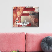 Ein Besuch in den Mars Leinwanddruck (Insitu (Wohnzimmer))