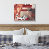 Ein Besuch in den Mars Leinwanddruck (Insitu (Schlafzimmer))