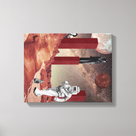 Ein Besuch in den Mars Leinwanddruck