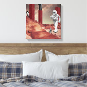 Ein Besuch in den Mars Leinwanddruck (Insitu (Schlafzimmer))