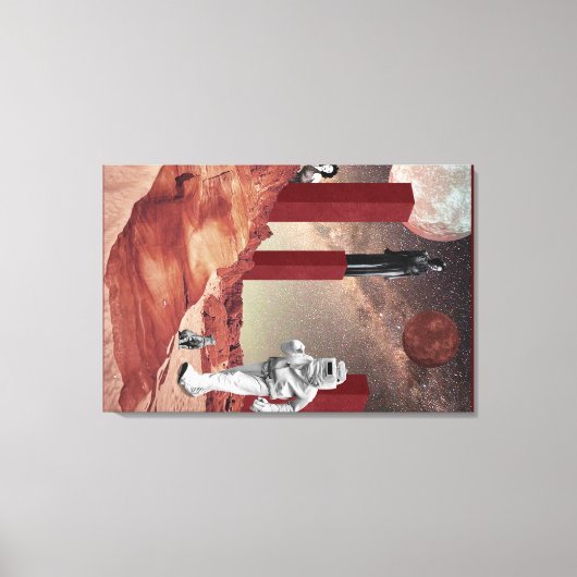 Ein Besuch in den Mars Leinwanddruck (Vorderseite)