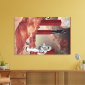 Ein Besuch in den Mars Leinwanddruck (Insitu (Wohnzimmer))