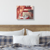 Ein Besuch in den Mars Leinwanddruck (Insitu (Schlafzimmer))