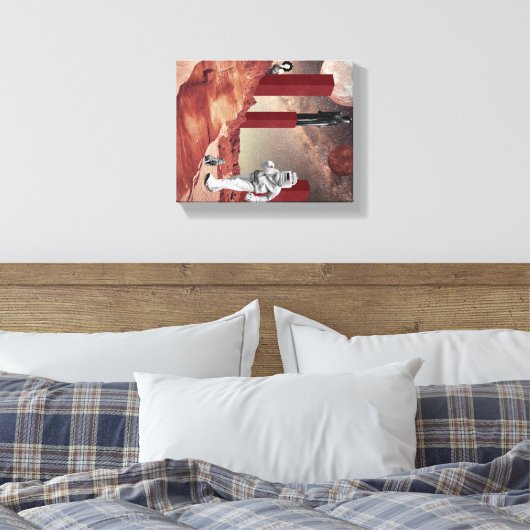 Ein Besuch in den Mars Leinwanddruck (Insitu (Schlafzimmer))