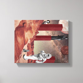 Ein Besuch in den Mars Leinwanddruck