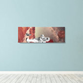 Ein Besuch in den Mars Leinwanddruck (Insitu (Holzboden))