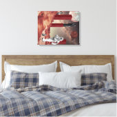 Ein Besuch in den Mars Leinwanddruck (Insitu (Schlafzimmer))