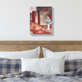 Ein Besuch in den Mars Leinwanddruck (Insitu (Schlafzimmer))