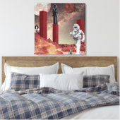 Ein Besuch in den Mars Leinwanddruck (Insitu (Schlafzimmer))