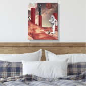 Ein Besuch in den Mars Leinwanddruck (Insitu (Schlafzimmer))