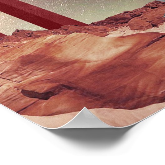 Ein Besuch in den Mars Poster (Ecke)