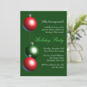 Ein Besuch in einem grünen Ornament Einladung (Stehend Vorderseite)
