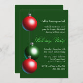 Ein Besuch in einem grünen Ornament Einladung (Vorne/Hinten)