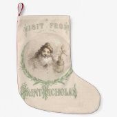 Ein Besuch vom Heiligen Nicholas Kleiner Weihnachtsstrumpf (Vorderseite)