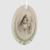 Ein Besuch vom Heiligen Nicholas Ornament (Vorderseite)