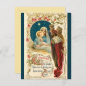 Ein Besuch von der Weihnachtskarte der drei Weisen Postkarte (Vorne/Hinten)