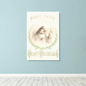 Ein Besuch von Saint Nicholas Leinwanddruck (Insitu (Holzboden))