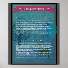 Ein Besuch von St. Nicholas - Holiday Poster