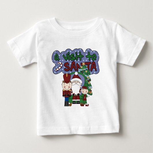Ein Besuch zum Weihnachtsfeiertag Baby T-shirt (Vorderseite)