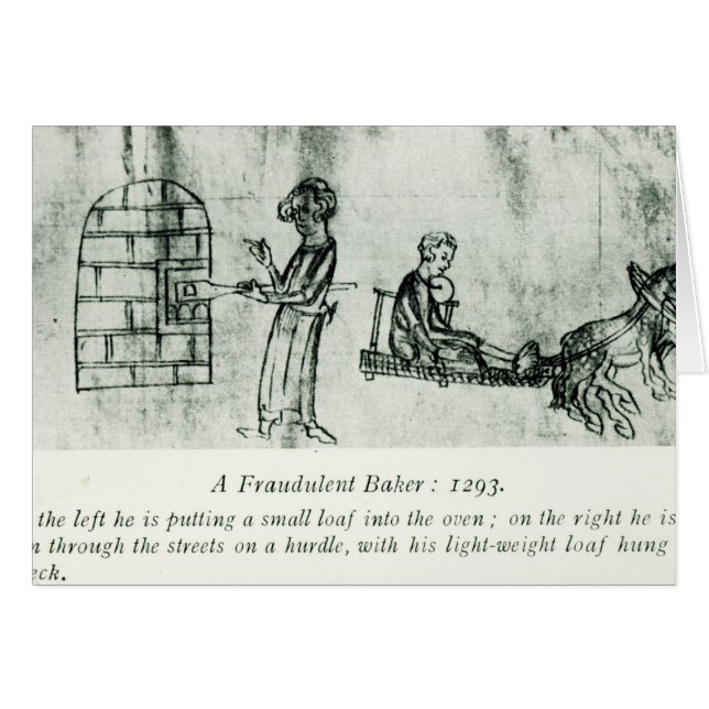 Ein betrügerischer Bäcker, 1293 (Vorderseite (Horizontal))