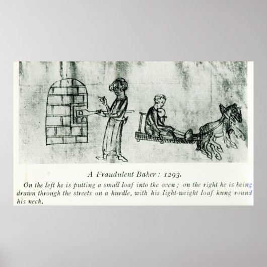 Ein betrügerischer Bäcker, 1293 Poster (Vorne)