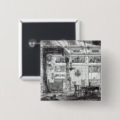 Ein Bett-Raum Button (Vorne & Hinten)