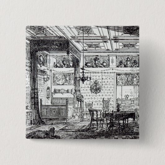 Ein Bett-Raum Button (Vorderseite)