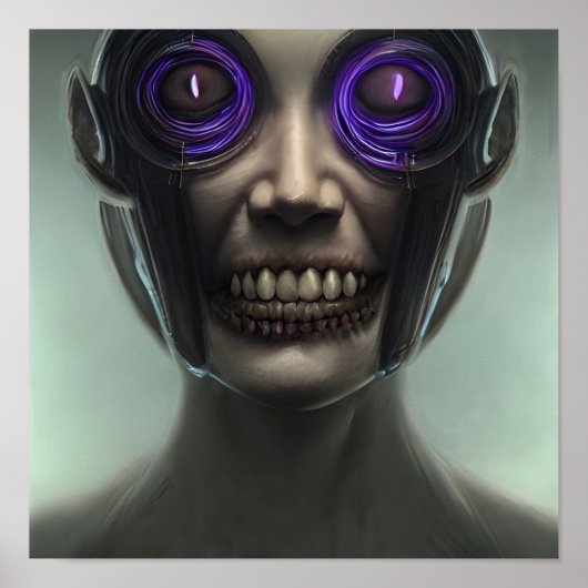 Ein beunruhigendes Lächeln 2.1 - A.I.-Poster Poster (Vorne)