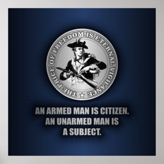 Ein bewaffneter Bürger Poster (Vorne)