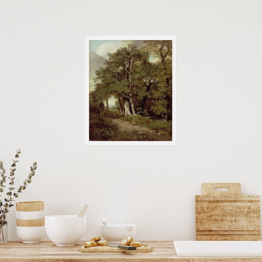 Ein bewaldeter Pfad Poster (Küche)