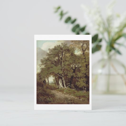 Ein bewaldeter Pfad Postkarte (Stehend Vorderseite)