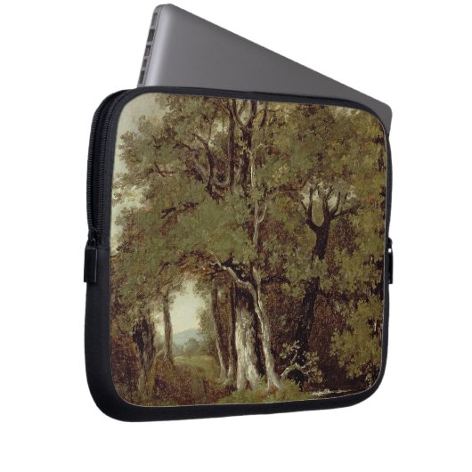 Ein bewaldeter Weg Laptopschutzhülle (Vorne Rechts)