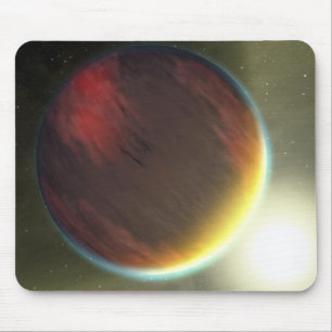 Ein bewölkter Jupiter ähnlicher Planet, der in Mousepad