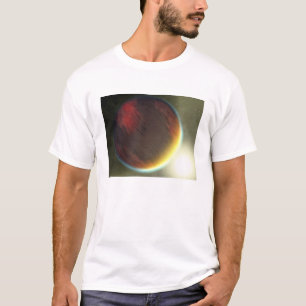 Ein bewölkter Jupiter ähnlicher Planet, der in T-Shirt